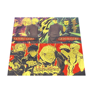 Satoru Gojo Kugisaki Nobara Cartoon Collectibles feuille d'or cartes de billets de banque en papier découpé au laser 12 modèles de marque-pages Anime vente en gros - Product Image 3