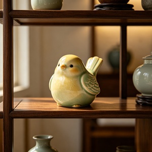 Figurine d'<span class=keywords><strong>oiseau</strong></span> en résine personnalisée BZY, statue d'animal émaillée faite à la main, décoration artistique moderne pour la maison et le bureau, vente en gros B2B, usine OEM - Product Image 4