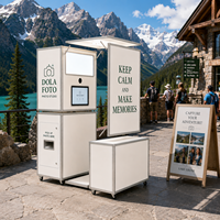 Kiosque photo modulaire, borne photo en libre-service, conception en kit, montage facile, réduction des frais de transport