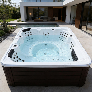 <span class=keywords><strong>Jacuzzi</strong></span> Balboa américain en acrylique pour 6 personnes, bain à remous extérieur pour villa, baignoire de massage au sol, <span class=keywords><strong>spa</strong></span> sexy - Product Image 6