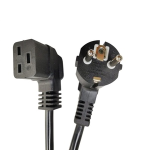 Cordon d'alimentation H05VV-F 3GX1.5mm2 de 1,8 m avec prise EU vers C19 coudée à gauche, <span class=keywords><strong>rallonge</strong></span> coudée à 90 degrés, cordon d'alimentation CA - Product Image 6
