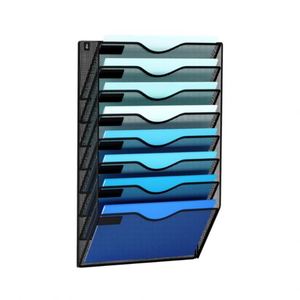 Porte-documents mural en métal à 8 poches, organisateur mural en maille, porte-revues mural - Product Image 1