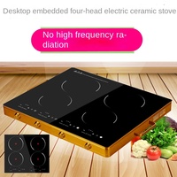 Kompor Induksi Portabel Tenaga Surya & Baterai 3.5kW Double Head untuk Penggunaan Komersial, RV & Rumah Tangga dengan Permukaan Keramik OEM Besar