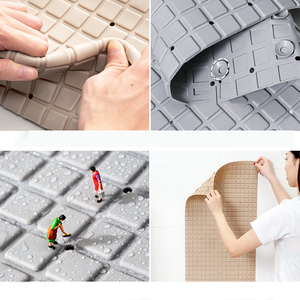 Machine Washable TPE <strong>Bath</strong> Tub <strong>Mat</strong> Non-Slip Shower <strong>Mats</strong> with Suction Cups and Wave Pattern Bathtub Bathroom <strong>Mats</strong> - Product Image 6
