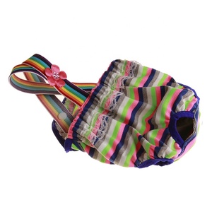 Venta directa del fabricante, nueva ropa interior fisiológica a rayas para mascotas, Pantalón de algodón para perros para pantalones menstruales antiacoso, Verano - Product Image 5