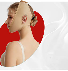 لف ملابس نسائية بضمادة لدعم الرقبة والرقبة بعد الجراحة وضغط الرأس للف والرقبة والذقن - Product Image 4