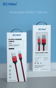 Bán Sỉ Cáp Sạc Usb Có Móc Cáp Sạc Nhanh Bằng Hợp Kim Chịu Nhiệt USB A Sang Loạ<span class=keywords><strong>i</strong></span> C - Product Image 3