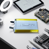 Baterai Semi-Solid State 803454 1800mAh dengan Katoda LiNiMnCoO2 500 Siklus untuk Penerangan LED dan Elektronik Konsumen