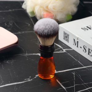 YAQI 22MM fırça sentetik saç tıraş fırçası erkekler için ıslak özel logo fırça - Product Image 2