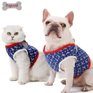 Hot Sale Product Fashion Denim Jeans Dog Harness Vest Walking pet dog leash training harness for dogs colored