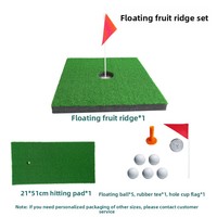 Tapis de golf flottant pour l'entraînement en extérieur, modèle PGK-B19, pour l'exercice de putting en intérieur et en extérieur, idéal pour les parcs.