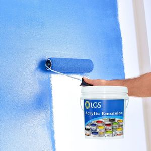 Emulsión de copolímero acrílico a base de agua, fórmula no tóxica y ecológica, aplicación para revestimientos de paredes interiores y exteriores. - Product Image 5