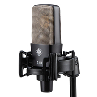 Microphone de conférence portable BAIFEILI C214 en métal noir, filaire, à condensateur, 3 broches XLR 48V, cardioïde, avec suspension antichoc pour enregistrement sur bureau