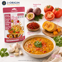 Yunnan Dai-stijl Passievrucht Gouden Soep Hot Pot Basis Tomat Pompoen 200g Aanpasbaar 10 Maanden Houdbaarheid voor Restaurant OEM
