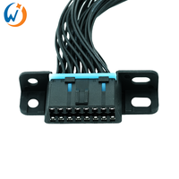 Cable de extensión de 16 pines hembra a macho/hembra, Conector de enlace de diagnóstico, Cable adaptador divisor OBD2, Volkswagen y Buick