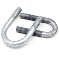 Colliers de serrage en acier au carbone B7 DIN 3570, prix, collier de serrage pour tuyau trempé, usine, boulon en U, boulon en U ASTM A193 B16 avec écrous en caoutchouc, rondelles, plaque