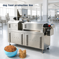 Ligne de production automatique clé en main pour aliments pour chiens, extrudeuse à double vis en acier inoxydable pour la fabrication d'aliments secs pour animaux de compagnie et de nourriture pour chats