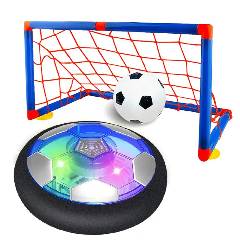 Juguetes de los niños recargable Hover pelota de fútbol con 2 de los objetivos de luz LED interior diversión aire juego de fútbol