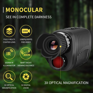 Monoculaire de vision nocturne numérique R7 pour une obscurité totale avec enregistrement photo et vidéo 1080P pour la chasse en extérieur et la surveillance de la faune - Product Image 3