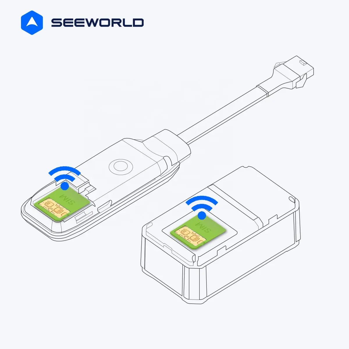 SEEWORLD अंतरराष्ट्रीय IoT डेटा काम करता है के लिए असीमित IoT सिम कार्ड रोमिंग कार्ड जीपीएस ट्रैकर डिवाइस