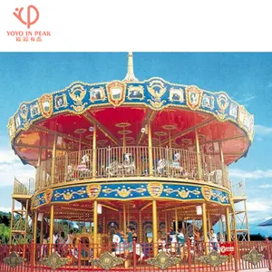 Hot Bán 16-68 Ghế Đôi Decker Carousel Để Bán Thương Mại Carousel Đi Xe Để Bán