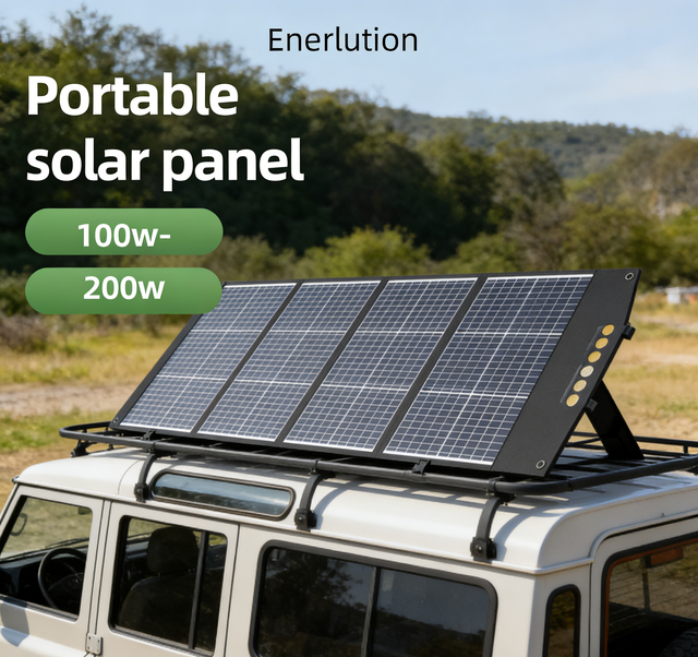 Wholesale 200W Portable Solar Panel Monocrystalline High Efficiency USB Charger for Power Station