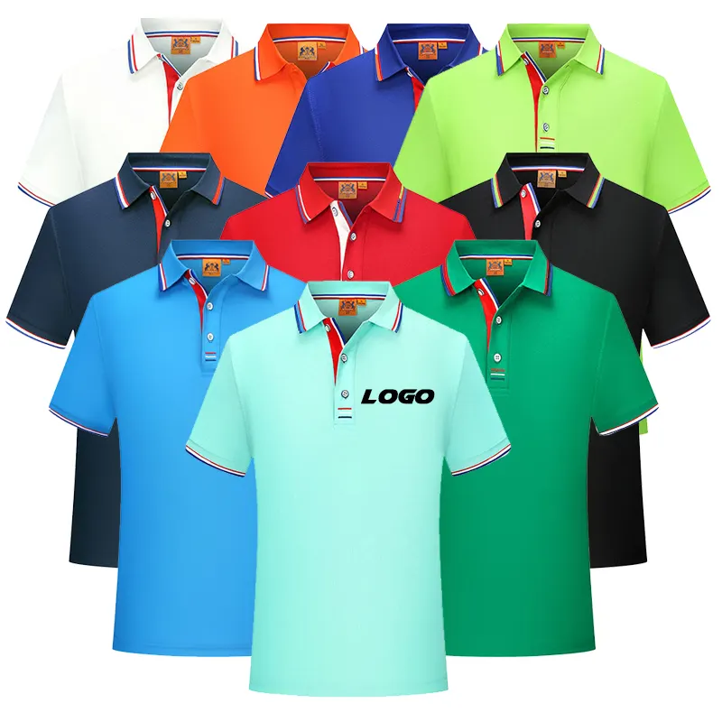 New Design Summer Custom Men Golf Sportswear Short Sleeve T-shirts Printed Solid Color Blank Polo Shirts For Men