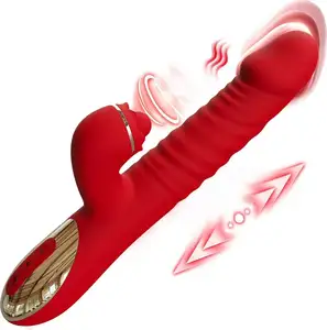 Pinkzoom 4 trong 1 thrusting thực tế Dương vật giả Vibrator âm vật kích thích 10 mô hình liếm Vibrator g-spot thỏ dildo quan hệ tình dục