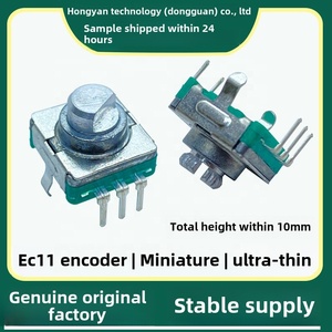 Hongyan <span class=keywords><strong>ec11</strong></span> siêu mỏng thu nhỏ gia tăng 360 độ xoay liên lạc quay mã hóa 10mm Tổng chiều dài loại núm xung - Product Image 5