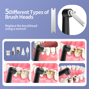 Kit de polissage <span class=keywords><strong>dentaire</strong></span> Rongzhou Gift, kit de blanchiment des dents avec brosse, gobelet, disques et pâte pour usage familial à domicile, électrique et rechargeable - Product Image 5
