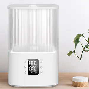 RUNAL-Humidificateur à ultrasons H868, 4 L, huile essentielle H2O, brume chaude, vapeur chaude, humidité intelligente, pour hôtel