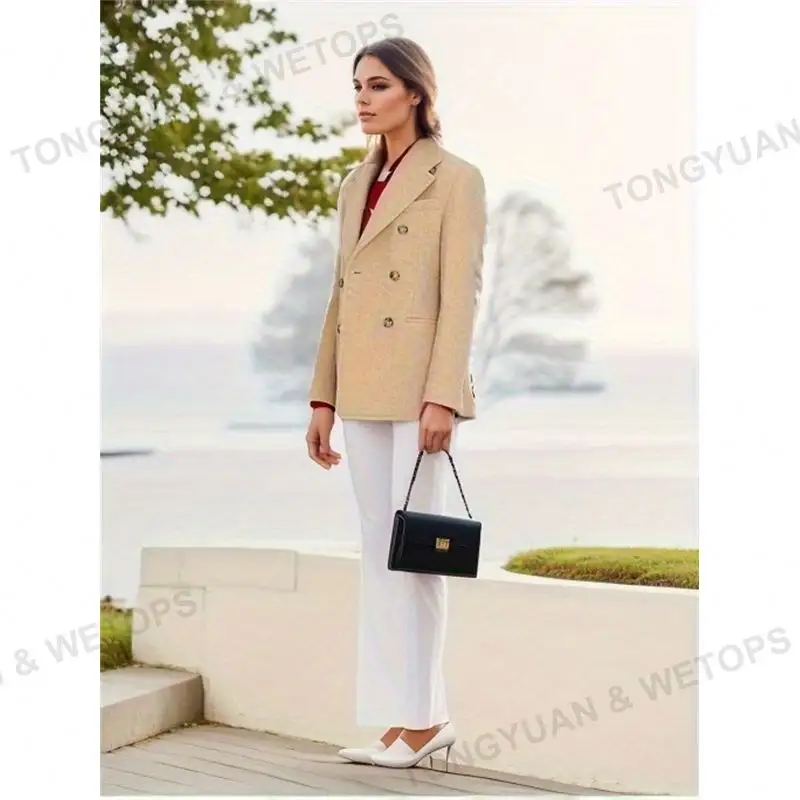 Abbigliamento personalizzato donna tempo libero lungo sezioni cappotti donna Cashmere moda cappotto di alta qualità personalizzato bella signora cappotto lungo