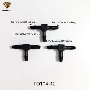 Plastik T şekilli 1/16 "ila 1/<span class=keywords><strong>2</strong></span>" hortum diken Tee tüp parçaları 3 yolları Tee plastik bağlayıcı - Product Image 2