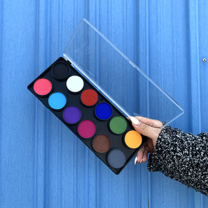 <span class=keywords><strong>Palette</strong></span> de <span class=keywords><strong>peinture</strong></span> pour le visage et le corps, 12 couleurs, lavable, activée <span class=keywords><strong>à</strong></span> <span class=keywords><strong>l</strong></span>'<span class=keywords><strong>eau</strong></span>, <span class=keywords><strong>à</strong></span> base de plantes naturelles, non toxique, professionnelle, pour les fêtes, Halloween, enfants - Product Image 2