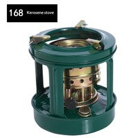 Réchaud à kérosène/diesel 168 Iron, 8 mèches, conception intégrée, portable, coupe-vent, pour cuisson et chauffage d'eau en extérieur, pour 23 personnes