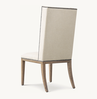 Ensemble de salle à manger intérieur de style moderne Ammes, de haute qualité, pour hôtel, restaurant, banquet, mobilier de salle à manger en chêne et tissu pour salon