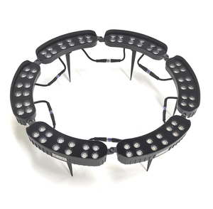 Lampe LED moderne DMX512 RGB blanc chaud P65 étanche pour extérieur, jardin, paysage, en aluminium, pour éclairage d'arbre - Product Image 1