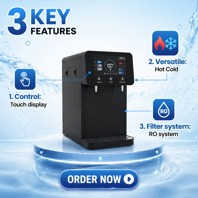 Direct Pumping Desktop Bottleless Refreshing Drinks Hot Normal Cold Water Cooler Machine for Office
