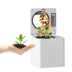 Machine à Compostage Électrique Compacte à Démarrage à Bouton Unique avec Couvercle PC, <span class=keywords><strong>Poubelle</strong></span> de Cuisine et Bac de Recyclage Domestique - Product Image 1