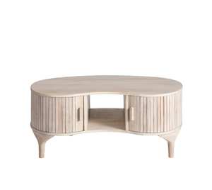 Mesa de Centro de Madera Sólida Moderna y Lujosa, Diseño Minimalista, Superficie Audaz, Materiales Ecológicos, Muebles Premium para Sala de Estar - Product Image 1
