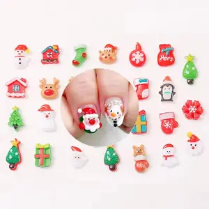 Hot Sale Mini Christmas Design Resin Nail Art Ornaments 5000pcs/Bag for Souvenirs Inspired by Fairy Style Artificial Style