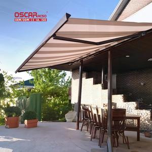 Grande auvent rétractable d'extérieur, fabrication chinoise, cadre en aluminium personnalisé, <span class=keywords><strong>voile</strong></span> en PVC, auvent cassette pratique et résistant à la pluie pour patio - Product Image 1