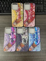 Coque de téléphone en TPU de luxe avec motif floral diamanté pour iPhone 17 16 15 14 13 12 11 et coque arrière en PC pour Honor Play60A X7D X8D NOVA 14 X8B