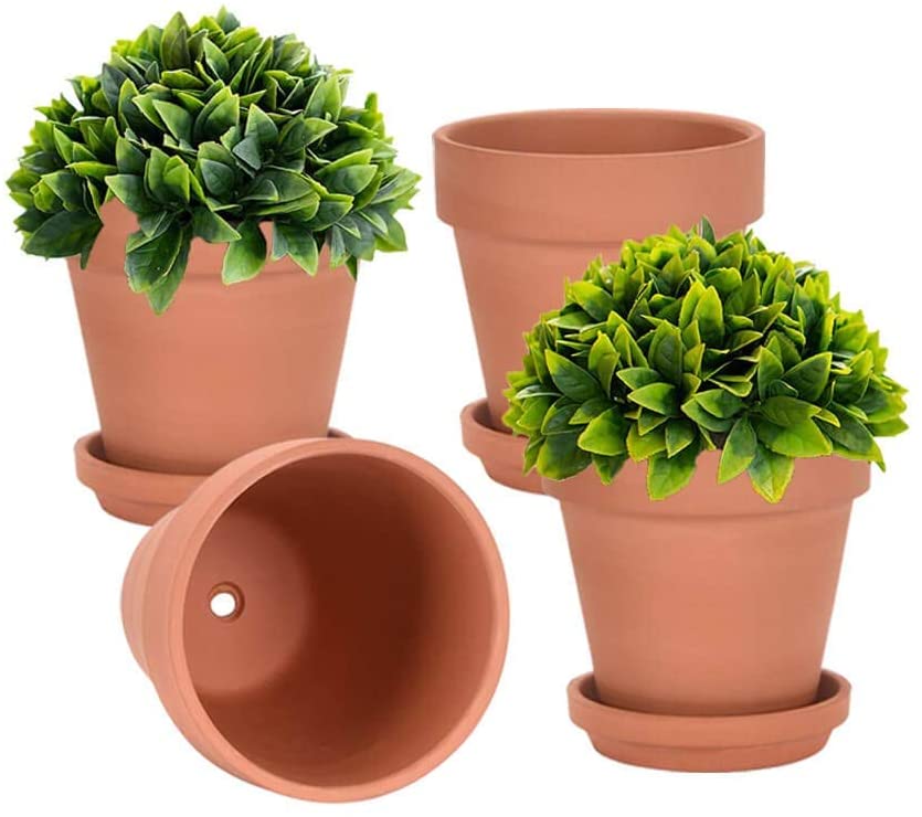 Originele Aarde Terracotta Plant Pot Keramische Klei Bloempot Voor Huis Tuin Decor