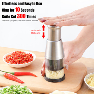 Presse-ail manuel en acier inoxydable écologique pour hôtel, restaurant, usage domestique, cuisine, hachoir à légumes <span class=keywords><strong>et</strong></span> aliments Juli - Product Image 5