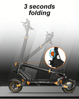 Potente Scooter Eléctrico para Adultos de Largo Alcance, Scooter Eléctrico de Dos Ruedas con Voltaje de 52V