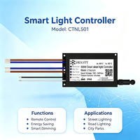 CTNL501 Nœud de commande intelligent pour lampadaires, PLC LoRaMesh, communication par ligne électrique, contrôleur de lampadaires pour l'éclairage routier de ville intelligente