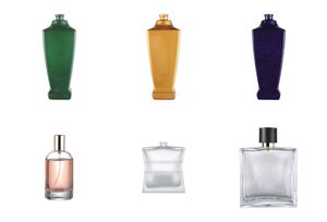 Bouteille de parfum en verre fantaisie 50ml, flacon de parfum carré transparent avec Spray à sertir, parfum antique - Product Image 4