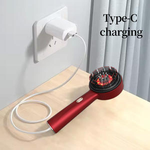 Pettine Massaggiante Elettrico a Vibrazione XBH con Luce Rossa per Follicoli Piliferi Applicatore di Olio per Cuoio Capelluto Massaggiatore per la Testa per Crescita dei Capelli e Anti-Caduta - Product Image 5