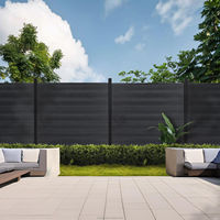 Panneau mural extérieur WPC pour clôture 161,5*20MM Clôture d'hôtel